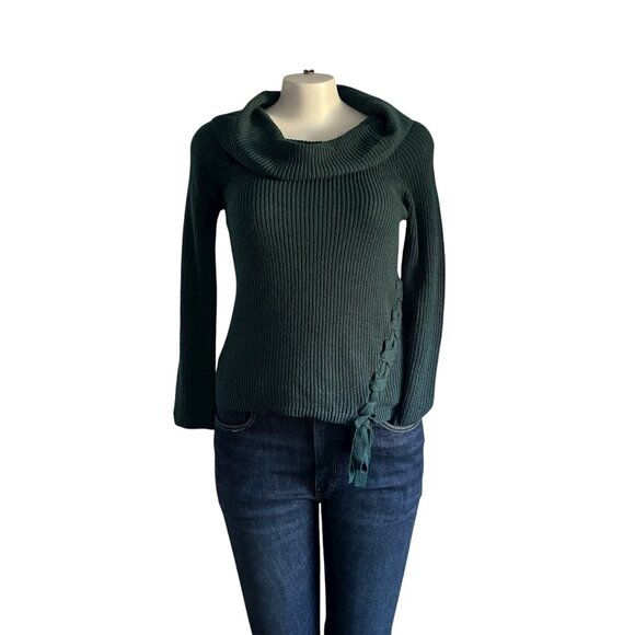 Fever Wintergreen Cowl Neck Sweater - L - Picture 1 of 4